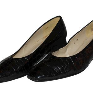 Etienne Aigner Black Leather Women's Dress Shoe Size 9M